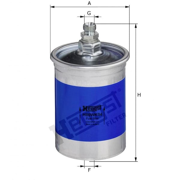 Hengst Fuel Filter, H80Wk04 H80WK04 - main